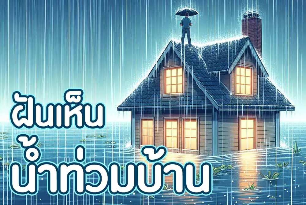 ฝันเห็นน้ำท่วมบ้าน